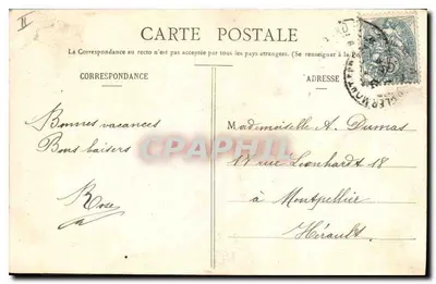 Auvergne - Vestido de montañero — Lib. Bouge-Béal, 21 Rue de l'Écu, Clermont-Ferrand, n°159 — Reverso