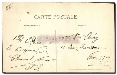 Jovem Auvergnate — E.A. — Tipos e Trajes - 6 — Verso