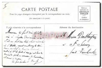 TOURAINE. — Palácio da Justiça e Hotel de Ville em Tours. — Verso