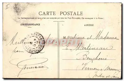 Verdun - Pałac Sądowy — wydawca A. Dohar, seria n°1 — Rewers