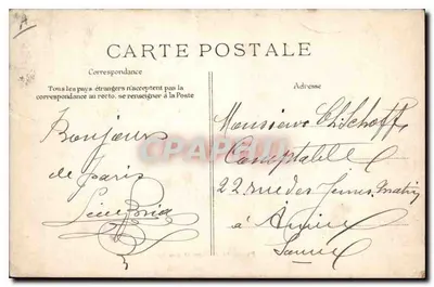Versailles — Paleis van Justitie en Straat Sint-Pieter — C.E.D. n°193 — Achterkant