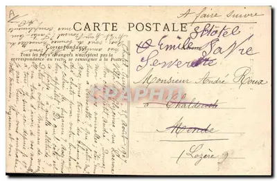 Młoda dziewczyna z Châtelguyon — Piękna Auvergne — V.D.C. — Rewers
