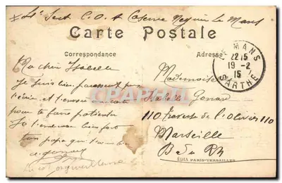 Reims — Rue perto da Catedral — LL. n°88 — Verso