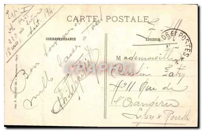Verdun (Meuse) - As Ruínas 1914-15-16 — R. P. — Visé Paris 515 bis — Verso