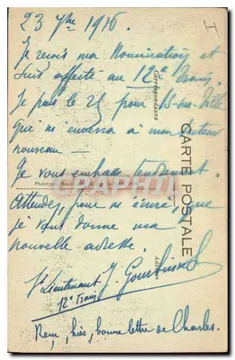 Verdun (Meuse) — Praça da Catedral — Baudin, editor, Bar-le-Duc - Vise Paris 221 — Verso