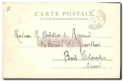 Paleis van Justitie — Versailles — Parijs, uitgever Parijs 10168 — Achterkant