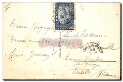 Casablanca - Het Paleis van Justitie — Uitgave L. M. Casablanca — Achterkant