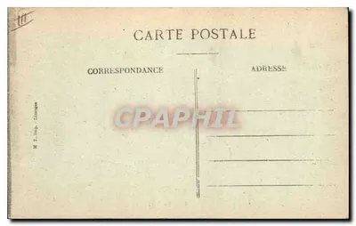 Bourrée d'Auvergne — Folklorystyczna taniec — M.T. Imp. Limoges n°3542 — Rewers
