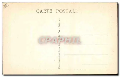 Um mercado em Gévaudan — « Les Scènes Villageoises » — Léon Marguet, n° 3587 — Verso