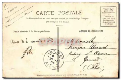 La Bourrée del Velay — Extracto del Recueil Bourrées del Velay de M. F. Thomas — Editor Ch. Barbé, Le Puy — Reverso