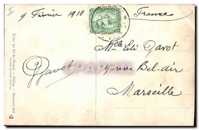 Templo de Élefantina — Egito — editor R.152, Barco do Faraó — Verso