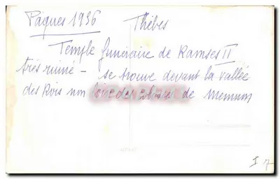 Tebe - Il Ramsésium - Statua di Ramsès II — Verso