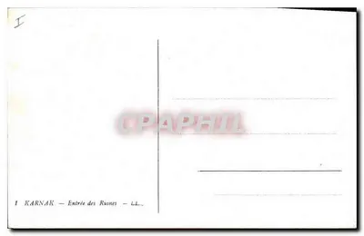Karnak — Wejście do ruin — LL. — Rewers