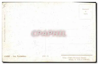 Pyramidy — Kair — Wydawca: Proprietà Artistica Milano, n° 3933-14 — Rewers