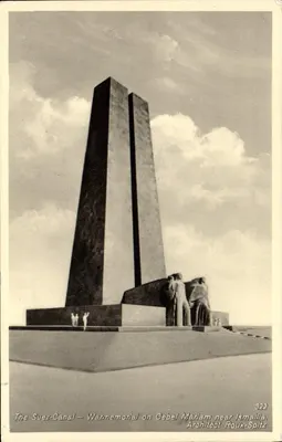 Monumento do Canal de Suez — Memória das guerras no Gebel Marlam perto de Ismailia — Arquiteto Roux-Spitz
