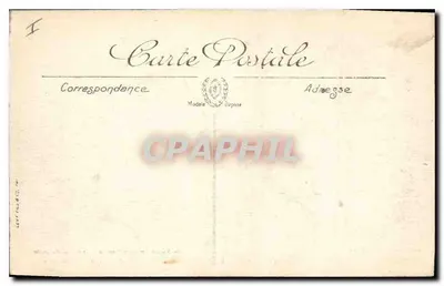 Nieuport (Bélgica) — A Igreja após o bombardeio — Lib. Ars. Duchastelle, Dunkerque — Verso