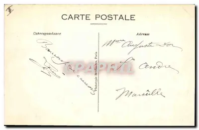 Destruição de uma casa em La Panne (Flandres) — efeito de um obus de 75 — série 204, edição Paris-Extrême — Verso