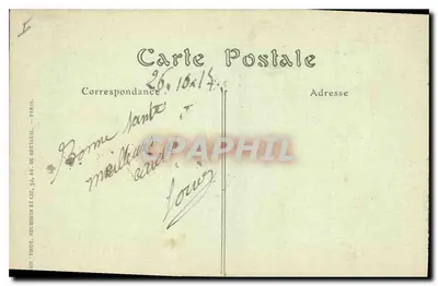 Soissons — Rue du Pot-d'Étain — zniszczone — G. Laincourt, Soissons — Rewers