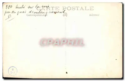 Chute de voie sur quai d'embouquement — n°8 — Verso