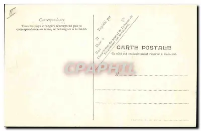 Tunis — O Palácio de Justiça — V.P. Paris No. 21 — Verso