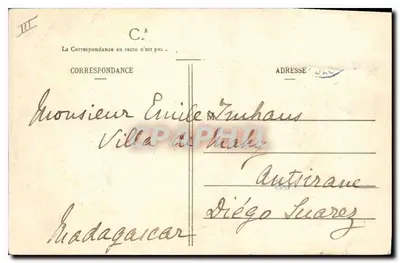 Uitzicht op het Hof van Nossi-Bé — M. Hassan-Ali zoon, uitgever, Nossi-Bé — Achterkant