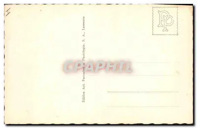 Lanssane. Pałac Sądowy — wydawca Art. Perrochet & Phototype, S.A., Lanssane — Rewers