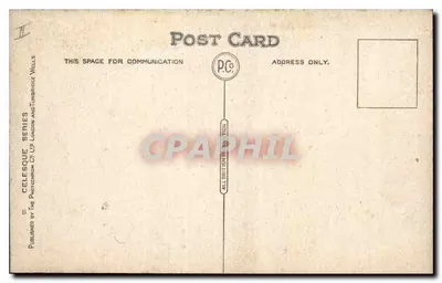 Londyn: Centralny Sąd Kryminalny i Old Bailey — seria Celesque, wydane przez The Photogram Co. Ltd, Londyn — Rewers
