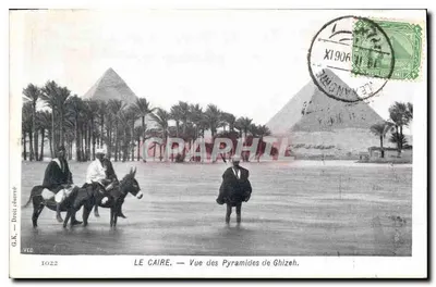 O CAIRO — Vista das Pirâmides de Gizé — G.K. n° 1022