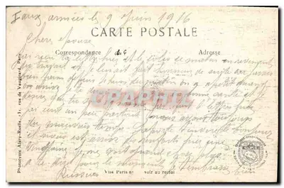 Somme-Tourbe (Marne) — Ruiny po wojnie 1914-16 — L.C.H. Paryż, nr 400 — Rewers
