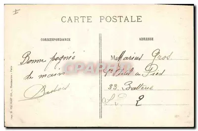 Reims - Faubourg Cérès — Ruínas após a Guerra 1914-15 — R.P. Paris, n° 158 — Verso