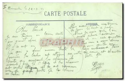 Rue Legendre — Ruínas após bombardeios — Ciliché M. Lavergne, Reims — Verso