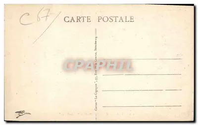 Strasbourg - Na Orangerie "Ganselseel" — editor Carte 'La Cigogne' n°150 — Verso