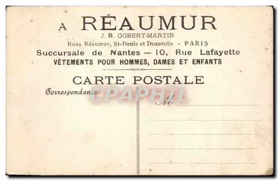 La Maledizione Paterna — opera di Greuze — Museo del Louvre — Collezione dei Grandi Magazzini 'A Réaumur' 1906 — Verso