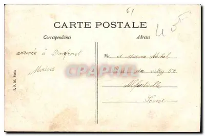Domfront (Orne) — As Cem escadas — Editor: 'Imprensa das Postas (Orne)' — Verso