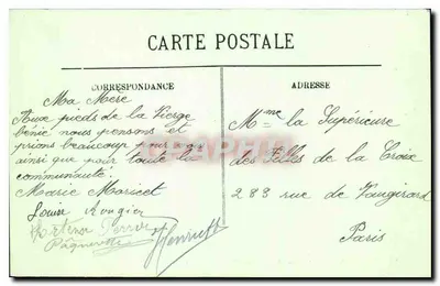 Lourdes — El Calvario Bretón y la Basílica — LL. — n° 92 — Reverso