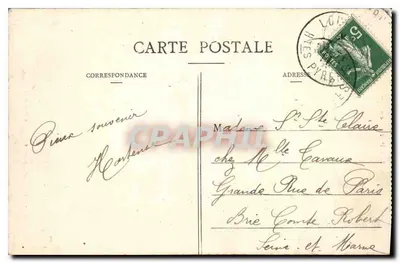 Lourdes - Het Bretonse Kruis en de Basiliek — De Pyreneeën — Achterkant