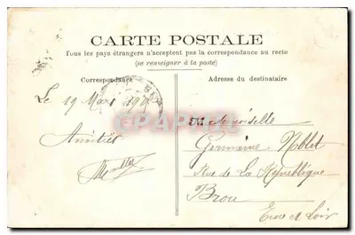 Langeais (Loir-et-Cher) — Vista generale — Grand Bazar Tours — Verso