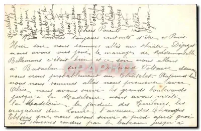 PARIS — Hotel de Ville — Pierre de Viole, Prévôt des Marchands, posa a primeira pedra em 1533 — Verso