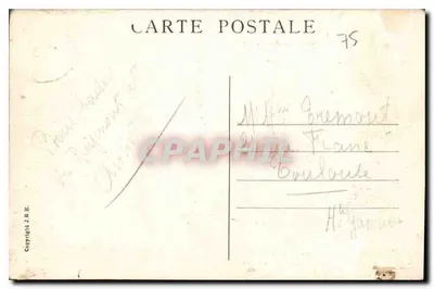 N.-D. des Neiges — Hôpital bénévole pendant la Guerre — Souvenir 1914-1918 — Verso