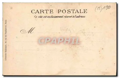 Philippe, duc d'Orléans — portrait en buste — Librairie Nationale, Paris — Verso