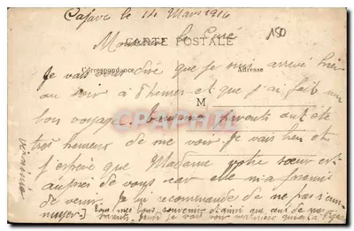Pézenas durante a Guerra — Hospital Auxiliar N° 15 (Croix Rouge) — Richard, editor — Verso