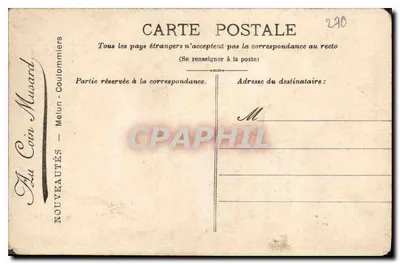 Le Colleur d'affiches — Les petits métiers parisiens. Éditeur : Au Coin Musard, Melun-Coulommiers. — Reverso
