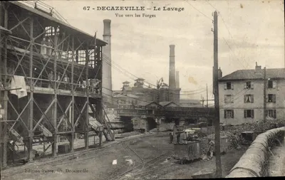 Decazeville — O Lavado — Vista em direção às Fornas — Edição Fabre, ib. Decazeville