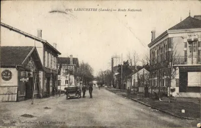 Labouheyre (Landes) — Rodovia Nacional — Goll. Barthelemy, bur. Labouheyre
