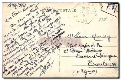 Magnan (Gers) — Avenida de Nogaro — Edição Lauron — Verso