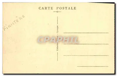 La Pointe du Raz — Le Port de Béstrée — Le retrait des barques des pêcheurs — Collection Villard - Quimper — Verso