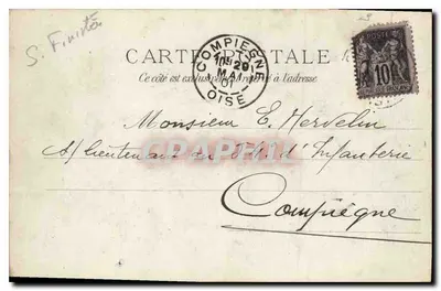 La Pointe du Raz, strona północna — Region Audierne — kolekcja VILLARD, Quimper, N° 151 — Rewers