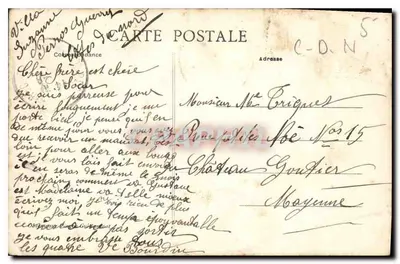 Bilhete postal antigo Trestou Um Canto de Pors Nevez — Verso