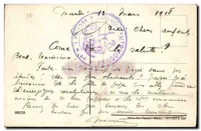 Celle - La Crocietta — visão do vilarejo na costa — editor não identificado — Verso