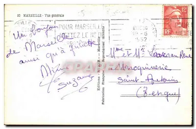 Visão geral de Marselha — Edições Ryner — n°20 — Verso